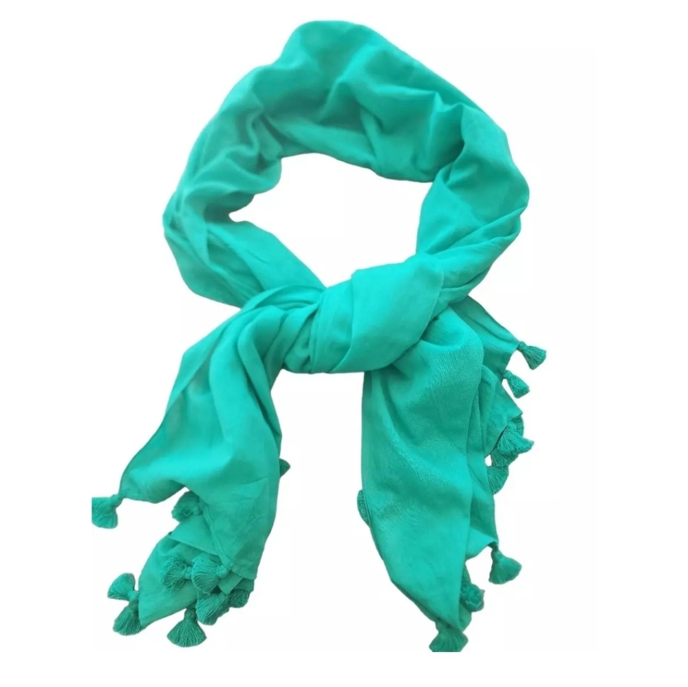 J Crew bright kelly green scarf